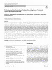 Research paper thumbnail of Preliminary phytochemical and biological investigations of ethanolic extract of Grewia hirsute Vahl