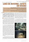 Research paper thumbnail of Lobo en invierno coyote en verano