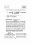 Research paper thumbnail of Performance Evaluation of a Developed Paddle Aerator on Catfish Effluents in Lagos State, Nigeria