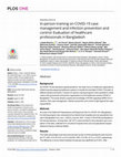 Research paper thumbnail of In-person training on COVID-19 case management and infection prevention and control: Evaluation of healthcare professionals in Bangladesh