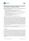 Research paper thumbnail of Electrochemical Detection of Plasma Immunoglobulin as a Biomarker for Alzheimer's Disease