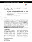 Research paper thumbnail of Effect of Fatigue on Biomechanical Variable Changes in Overhead Badminton Jump Smash