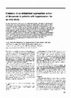 Research paper thumbnail of Evidence of an antiplatelet aggregation action of doxazosin in patients with hypertension: An ex vivo study