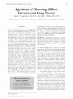 Research paper thumbnail of Spectrum of Fibrosing Diffuse Parenchymal Lung Disease