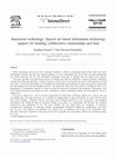 Research paper thumbnail of Interaction technology: Speech act based information technology support for building collaborative relationships and trust