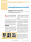 Research paper thumbnail of Knowledge Management Revisited