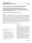 Research paper thumbnail of An in vitro antiviral activity of iodine complexes against SARS-CoV-2