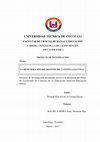 Research paper thumbnail of La remuneración del docente del cantón Latacunga