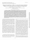 Research paper thumbnail of Impaired Growth Rates in Milk of Lactobacillus helveticus Peptidase Mutants Can Be Overcome by Use of Amino Acid Supplements