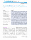 Research paper thumbnail of Differential responses of rabbit ventricular and atrial transient outward current (Ito) to the Itomodulator NS5806