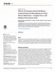 Research paper thumbnail of Effects of Persistent Atrial Fibrillation-Induced Electrical Remodeling on Atrial Electro-Mechanics – Insights from a 3D Model of the Human Atria