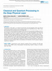 Research paper thumbnail of Classical and Quantum Processing in the Deep Physical Layer