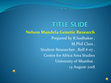 Research paper thumbnail of Mandela Genetic Research Birth Centanary ppt-converted online