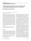 Research paper thumbnail of Synthesis and characterization of latex nanoparticles using a visible-light photoinitiating system in reverse micelles