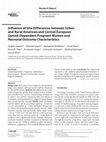 Research paper thumbnail of Influence of Site Differences between Urban and Rural American and Central European Opioid-Dependent Pregnant Women and Neonatal Outcome Characteristics