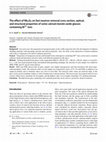 Research paper thumbnail of The effect of Nb2O5 on fast neutron removal cross section, optical, and structural properties of some calcium borate oxide glasses containing Bi3+ ions