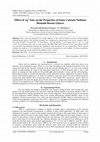 Research paper thumbnail of Ions on the Properties of Some Calcium Niobium Bismuth Borate Glasses