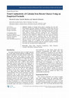 Research paper thumbnail of Total Conductivity of Calcium Iron Borate Glasses Using an Empirical Formula