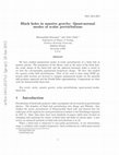 Research paper thumbnail of Black holes in massive gravity: quasi-normal modes of scalar perturbations