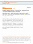 Research paper thumbnail of Forest fragmentation impacts the seasonality of Amazonian evergreen canopies