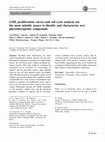 Research paper thumbnail of LDH, proliferation curves and cell cycle analysis are the most suitable assays to identify and characterize new phytotherapeutic compounds