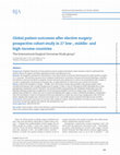 Research paper thumbnail of Global patient outcomes after elective surgery: prospective cohort study in 27 low-, middle- and high-income countries