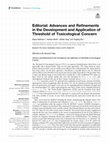 Research paper thumbnail of Editorial: Advances and Refinements in the Development and Application of Threshold of Toxicological Concern