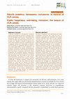 Research paper thumbnail of F. Bocci, M. De Castro, U. Zona - Felicità pubblica, benessere, inclusione: la lezione di CLR James. Public happiness, well-being, inclusion: the lesson of CLR James, in Lifelong Lifewide Learning, 2023, VOL. 19, N. 42, pp. 602 - 614 ISSN 2279-9001