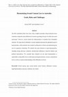 Research paper thumbnail of Harmonising Sexual Consent Law in Australia: Goals, Risks and Challenges