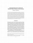 Research paper thumbnail of Leadership Education for Gifted and Talented Youth: A Review of the Literature