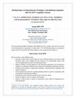 Research paper thumbnail of Briefing Paper on Massachusetts Healthy Workplace Bill 2023-24 session