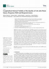 Research paper thumbnail of Longitudinal Internal Validity of the Quality of Life after Brain Injury: Response Shift and Responsiveness