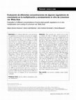 Research paper thumbnail of Evaluation of different concentrations of some plant growth regulators on in vitro multiplication and rooting of Limonium var. Misty blue