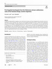 Research paper thumbnail of First lingulate brachiopods from the Ordovician volcano-sedimentary rocks of the Famatina Range, western Argentina