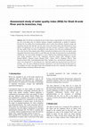 Research paper thumbnail of Assessment study of water quality index (WQI) for Shatt Al-arab River and its branches, Iraq