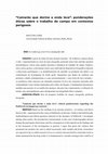 Research paper thumbnail of "Camarão que dorme a onda leva": ponderações éticas sobre o trabalho de campo em contextos perigosos