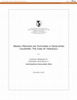 Research paper thumbnail of Métodos de búsqueda y resultados en países en desarrollo: el caso de Venezuela