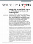 Research paper thumbnail of Double-flow focused liquid injector for efficient serial femtosecond crystallography