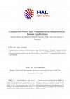 Research paper thumbnail of Commercial power line communication adaptation for avionic applications