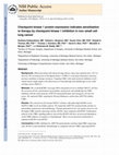 Research paper thumbnail of Checkpoint kinase 1 protein expression indicates sensitization to therapy by checkpoint kinase 1 inhibition in non–small cell lung cancer