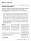 Research paper thumbnail of Evaluation of the antitumor activity of dacomitinib in models of human bladder cancer