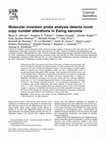 Research paper thumbnail of Molecular inversion probe analysis detects novel copy number alterations in Ewing sarcoma