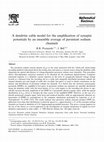 Research paper thumbnail of A dendritic cable model for the amplification of synaptic potentials by an ensemble average of persistent sodium channels