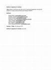 Research paper thumbnail of Author's response to reviews Title: Effects of ethnicity and CD4 count on glucose metabolism among HIV patients on highly-active antiretroviral therapy (HAART) Authors