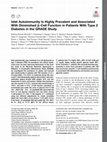 Research paper thumbnail of Islet Autoimmunity is Highly Prevalent and Associated With Diminished β-Cell Function in Patients With Type 2 Diabetes in the Grade Study