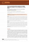 Research paper thumbnail of Factors associated with the adoption of mobile applications (Apps) for the management of dairy herds