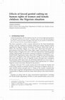 Research paper thumbnail of human rights of women and female children: the Nigerian situation