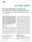 Research paper thumbnail of RNA pol II subunit RPB7 is required for RNA pol I‐mediated transcription in Trypanosoma brucei