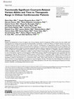 Research paper thumbnail of Functionally Significant Coumarin-Related Variant Alleles and Time to Therapeutic Range in Chilean Cardiovascular Patients