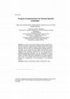 Research paper thumbnail of Program comprehension for domain-specific languages